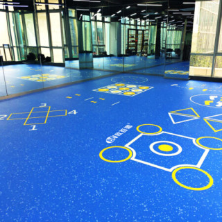 商品欧百娜obana3d定制60mm健身房私教定制地胶室内360定制地板