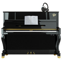 CAROD 卡罗德 C系列 CJ3-M 立式钢琴 123cm 黑色 静音款 家用教学级