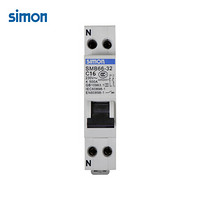 西蒙（SIMON）低压电器空气开关1PN 16A断路器SMB68L-63C16/1N