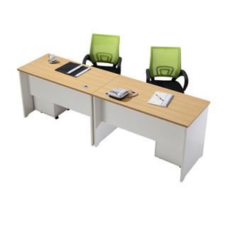 荣将 职员办公桌 简约现代员工桌椅组合电脑桌定制屏风工作位办公台 B款两人位并排含柜不含椅