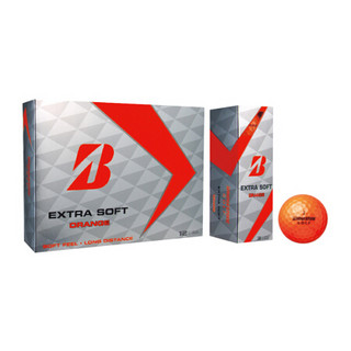 普利司通 高尔夫球两层双层彩球EXTRA SOFT Orange 橙色1盒