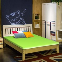 唯眠纺 床褥 床垫 双人椰棕海绵席梦思床垫 椰棕高密海绵榻榻米硬床垫 露丝150*190*8cm绿色