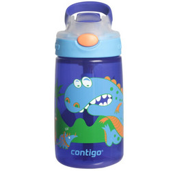 contigo 美国contigo康迪克儿童吸管水杯 户外运动水杯小发明家 恐龙400ml HBC-GIZ002