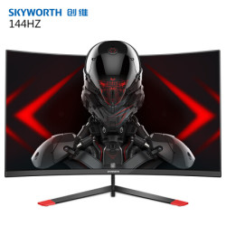 Skyworth 创维 G1AF27C 27英寸 VA显示器(1800R、144Hz、FreeSync)