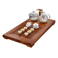 KAMJOVE 金灶 花梨木茶盘 电热水壶茶盘套装 G9玻璃炉、青花瓷茶具、茶渣桶