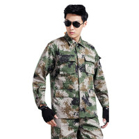 谋福 9656 户外丛林数码迷彩服套装男陆款作训服07军训军迷迷彩工作服(丛林迷彩-160)