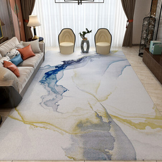 港龍 新中式轻奢客厅地毯简约现代北欧沙发茶几卧室床边毯满铺 ys23  160*230cm