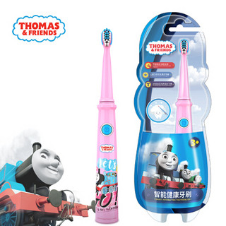 托马斯和朋友（THOMAS&FRIENDS）儿童电动智能牙刷TC1803 声波震动牙刷 可替换杜邦软毛刷头 粉色