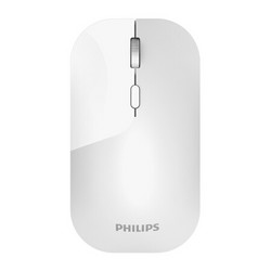 飞利浦 PHILIPS SPK7504WS 鼠标 无线鼠标 办公鼠标 女性鼠标 双档可调DPI 静音鼠标 办公家用 白色