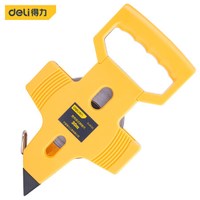得力(ddeli) 30米塑壳架式卷尺插地尺工程长尺钢卷尺DL9030