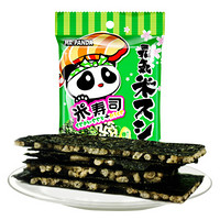 熊猫先生 泰国进口米寿司咸味脆米夹心海苔脆片5g*6