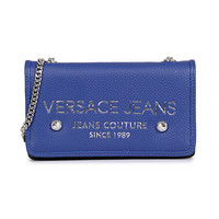 VERSACE JEANS 范思哲 奢侈品 女士宝蓝色聚酯纤维LOGO图案单肩斜挎包 E3VTBPD4 71089 240