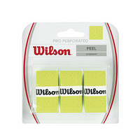 威尔胜（Wilson）网拍手胶 威尔逊网球拍吸汗带 干性粘性柄皮握把皮 WRZ4005GR 绿色