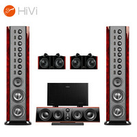 HiVi 惠威 2.8AHT+Q580功放 旗舰家庭影院音响5.0声道 落地式HIFI音箱 私人影院音响