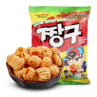 韩国进口（SAMYANG）三养蜂蜜味圈圈脆 115g 小张谷 膨化食品 进口休闲零食 *16件