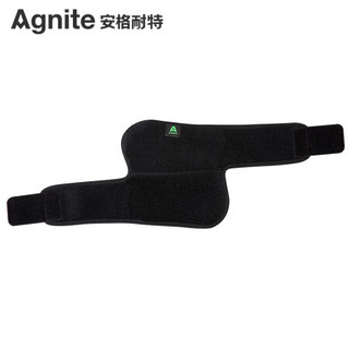 安格耐特（Agnite）运动护肘加压绷带式男女跑步篮球半月板防护运动护具 F5117 黑色 均码单只