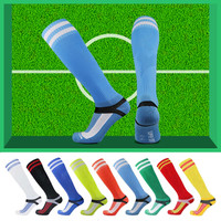 星加坊足球运动袜子男女袜户外跑步袜浅蓝001Li