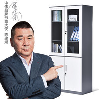 中伟文件柜办公柜钢制铁皮柜资料柜档案柜储物拆装柜薄边大器械柜加厚款