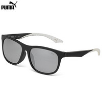 PUMA 彪马 eyewear 男女太阳眼镜 PU0100SA-003 黑色镜框银灰色镜片 56mm