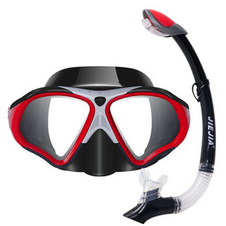 捷佳（JIEJIA）游泳潜水装备潜水镜高清面镜全干式呼吸管浮潜游泳镜 Y-0028