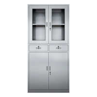 洛来宝 201不锈钢 办公资料柜文件柜档案柜仪器柜医疗柜西药柜铁皮柜 中二斗