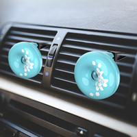 香王(Kouou)汽车香水 香香圈精油汽车载车用香水 空调出风口式 蓝色经典
