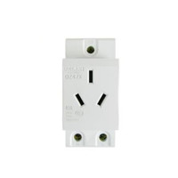 德力西电气(DELIXI ELECTRIC)DZ47X模数化插座 单项两级带接地 10A 导轨插座(模数化插座) /个 定制