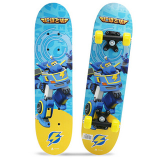 超级飞侠 sw-3108 可折叠带闪光可调档儿童滑板车 蓝色