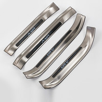 小忙牛（Mcow）小忙牛改装饰适用本田冠道门槛条17/18款URV专用车门迎宾脚踏板 URV  门槛条 外置不锈钢黑标