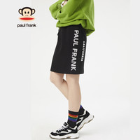 PaulFrank/大嘴猴 半身裙女2019秋季新款中长款修身高腰舒适长裙 PFCBQ191039W 黑色 L