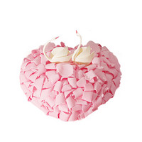 黑天鹅生日蛋糕-心舞 （新）-冰酒玫瑰 巧克力蛋糕同城配送/直径25cm