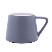 佳佰 陶瓷水杯情侣杯办公咖啡杯花茶杯 小火山杯-灰色