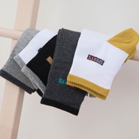 顶瓜瓜棉袜男纯棉冬季袜子男运动袜男生长筒潮流篮球袜男士全棉吸汗透气中筒棉袜秋冬四季男袜子运动5双装