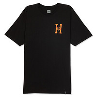 HUF 男士黑色短袖T恤 TS00739-BLACK-L