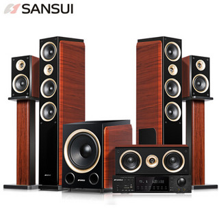 山水（SANSUI ）F5 家庭影院 5.1音响组合套装 立体环绕家居电视音箱 功放支持5.1解码