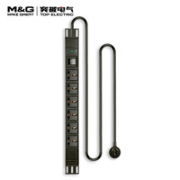 突破(M&G)基础型PDU机柜插座/6位2米线/带开关/PDU-TJ-27/02TG120201/插座/插线板/插排/可订制