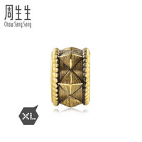 周生生 CHOW SANG SANG 黄金转运珠足金Charme XL 酷黑系列串珠狂野转运珠 情侣款 90395C 定价 约2克