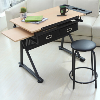 施豪特斯（SHTS）电脑桌 可升降绘画桌写字桌书桌学习桌椅套装1801