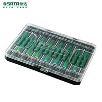 世达(SATA) 15件套综合微型螺丝批家用苹果手机电脑维修拆机工具小批头起子改锥 09317 现货