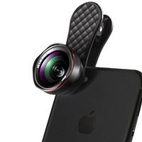 猎奇（LIEQI）手机镜头 广角+微距套装 拍照神器 苹果华为自拍单反外置摄像头 LQ-046花瓣型黑色