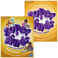 剑桥少儿英语教材美音版super minds5 主课本+练习册