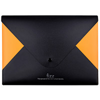 飞兹(fizz)加厚按扣文件袋/彩色资料袋档案袋/办公用品 橙色FZ103003