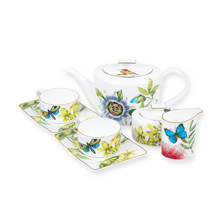 唯宝Villeroy&Boch亚马逊系列下午茶套装进口陶瓷咖啡杯欧式家用茶杯茶壶2人份7头