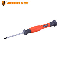 钢盾 SHEFFIELD S037101  精密螺丝刀 一字十字花型 钟表手表笔记本维修工具套  一字精密螺丝刀1.0x50mm