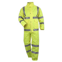 星工(XINGGONG)成人雨衣雨裤套装 户外高反光环卫保洁服道路铁路施工雨具 电动车摩托车定制 荧光黄180码