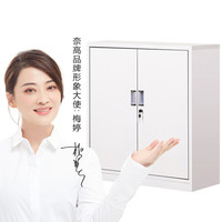 奈高 NG矮柜钢制铁皮柜储物柜文件柜财务办公柜资料柜档案柜分双节下节