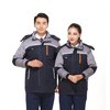 劳博士（LABORS）秋冬工作服  劳保汽修反光工程服 加棉加厚棉衣裤 藏蓝配灰套装 170