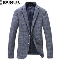 凯撒(KAISER)西服 男2019秋季新款时尚休闲小西装大码宽松百搭上衣外套 D216-9803 浅蓝色 3XL
