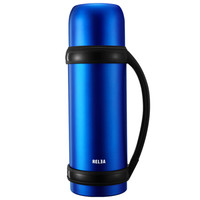 物生物（RELEA） 保温壶旅行壶304不锈钢大容量保温瓶 车载真空保温水壶 户外暖水壶热水壶1.2L 星航冰河蓝