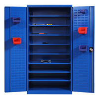 苏美特重型工具柜车间工具整理柜铁皮柜含挂板蓝色款